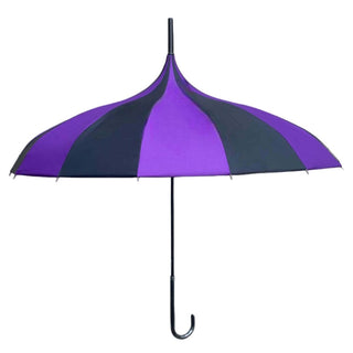 Black & Purple Gothic Pagoda Umbrella