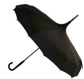 Classic Gothic Black Full Size Pagoda Umbrella