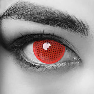 Blood Red Mesh Lenses By Softlens