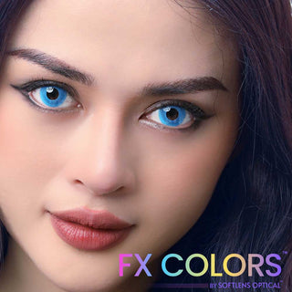 Cool Blue Contact Lenses By Softlens Cool Blue Contact Lenses By Softlens - Halloween Contact Lenses