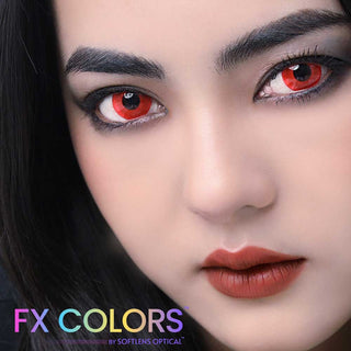 Red Vampire Lenses By Softlens Vampire Red Contact Lenses By Softlens - Halloween Contact Lenses