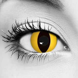 Yellow Cat Eye Contact Lenses - Gothika