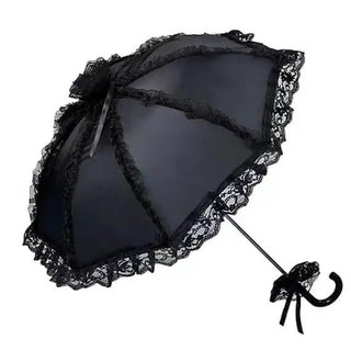 Gothic Victorian Hand Sewn Lace Parasol