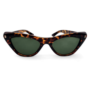 Cat’s Meow Tortoise Shell Sunglasses By Gothika With Carrying Coffin