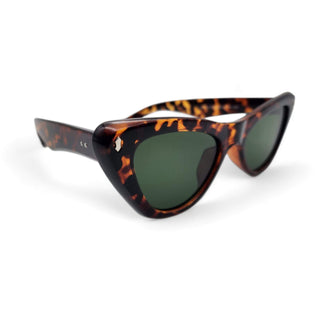 Cat’s Meow Tortoise Shell Sunglasses By Gothika With Carrying Coffin