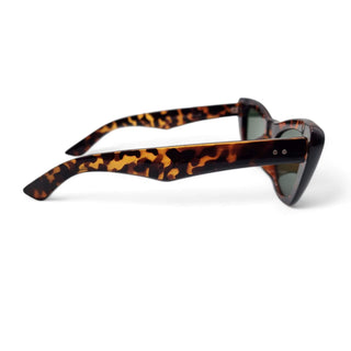 Cat’s Meow Tortoise Shell Sunglasses By Gothika With Carrying Coffin