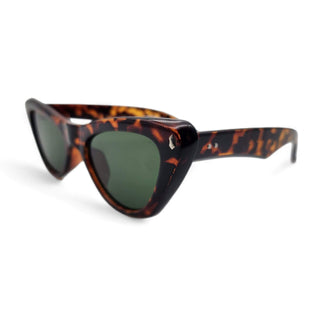 Cat’s Meow Tortoise Shell Sunglasses By Gothika With Carrying Coffin