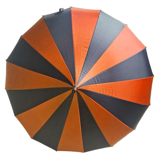 Gothic Rebel Black And Orange Halloweentown Dark Wing Pagoda Umbrella